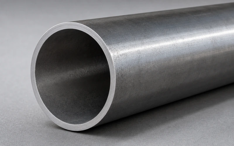 Seamless steel pipe end and surface detail