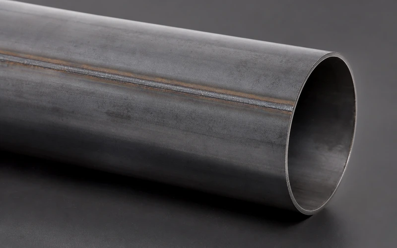 ERW welded steel pipe showing weld seam