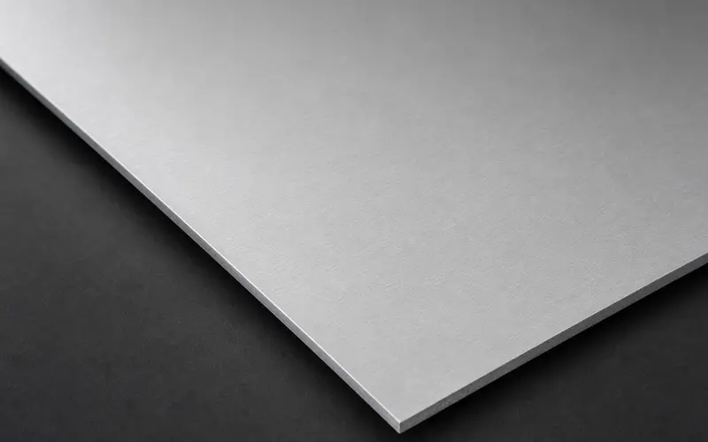 Aluminum sheet with characteristic matte finish