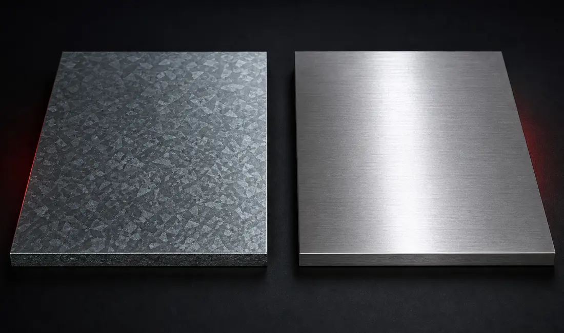 Galvanized steel versus stainless steel comparison