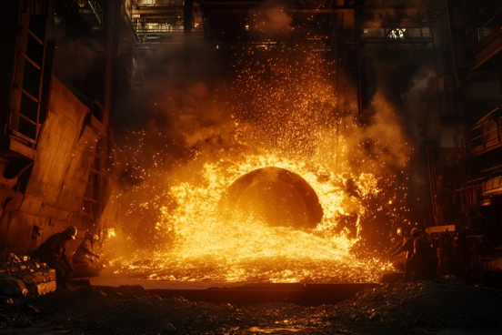 molten iron
